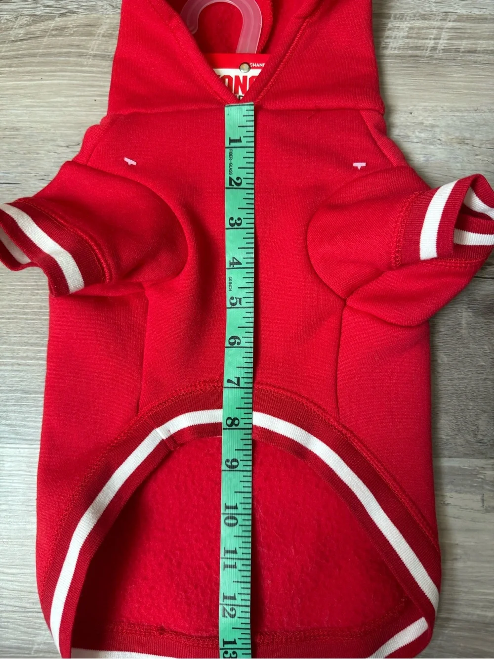 KONG red dog hoodie (size S/P). This fleece model features classic white sporty